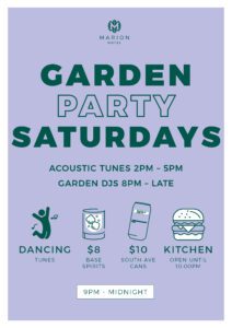 Garden Party Saturdays