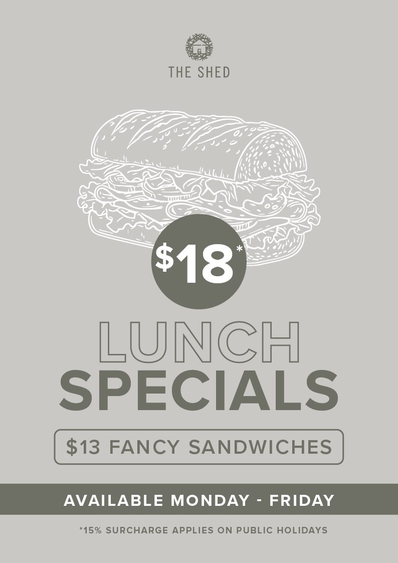 The shed lunch specials web