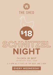 The Shed Schnitzel Night WEB 2