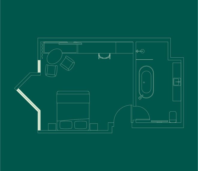 Stay 24 Floor plan room 309 luxury suite