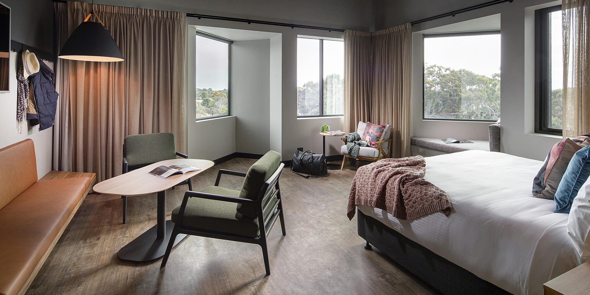 Stay 1 Book your stay at marion hotel with premium amenities and plush bedding