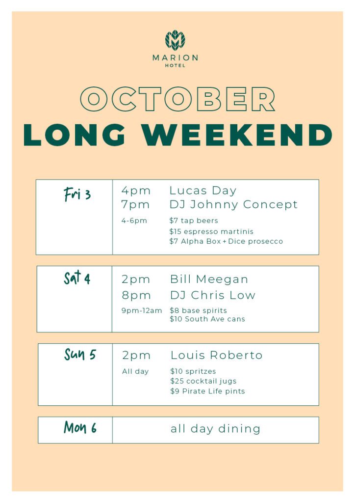 October long weekend web
