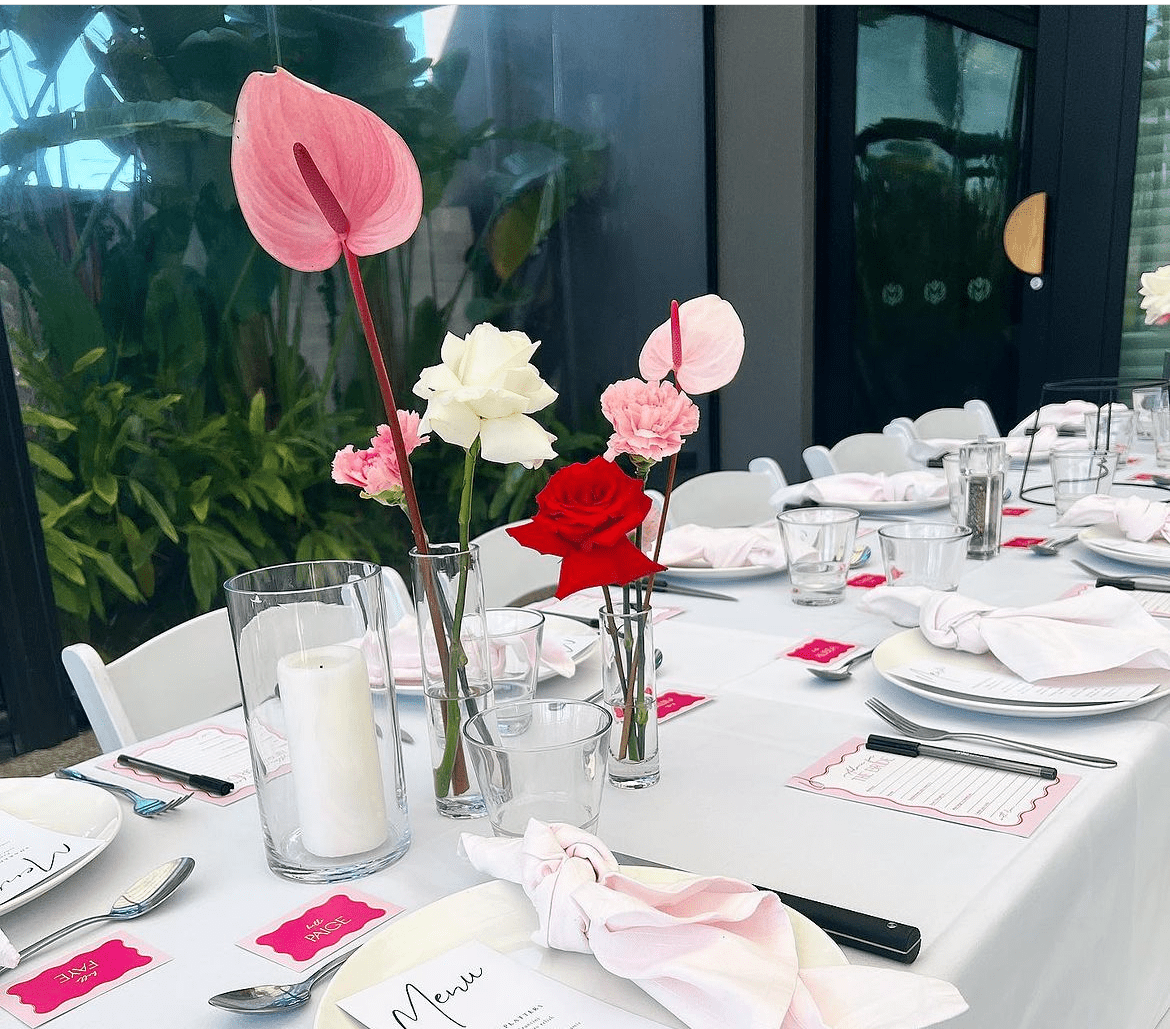 Bridal shower flowers